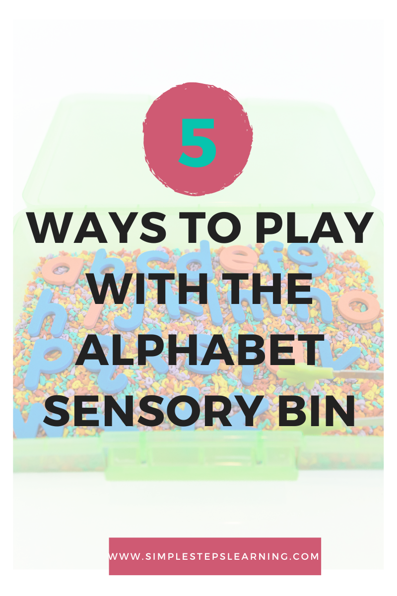 5 ways to play with the alphabet sensory bin