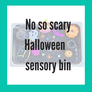 DIY Not so scary halloween sensory bin
