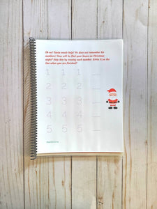 Christmas Themed Busy Book for children aged 3-5