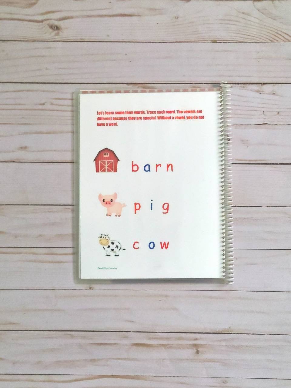 Reusable Farm Animal Toddler Busy Book