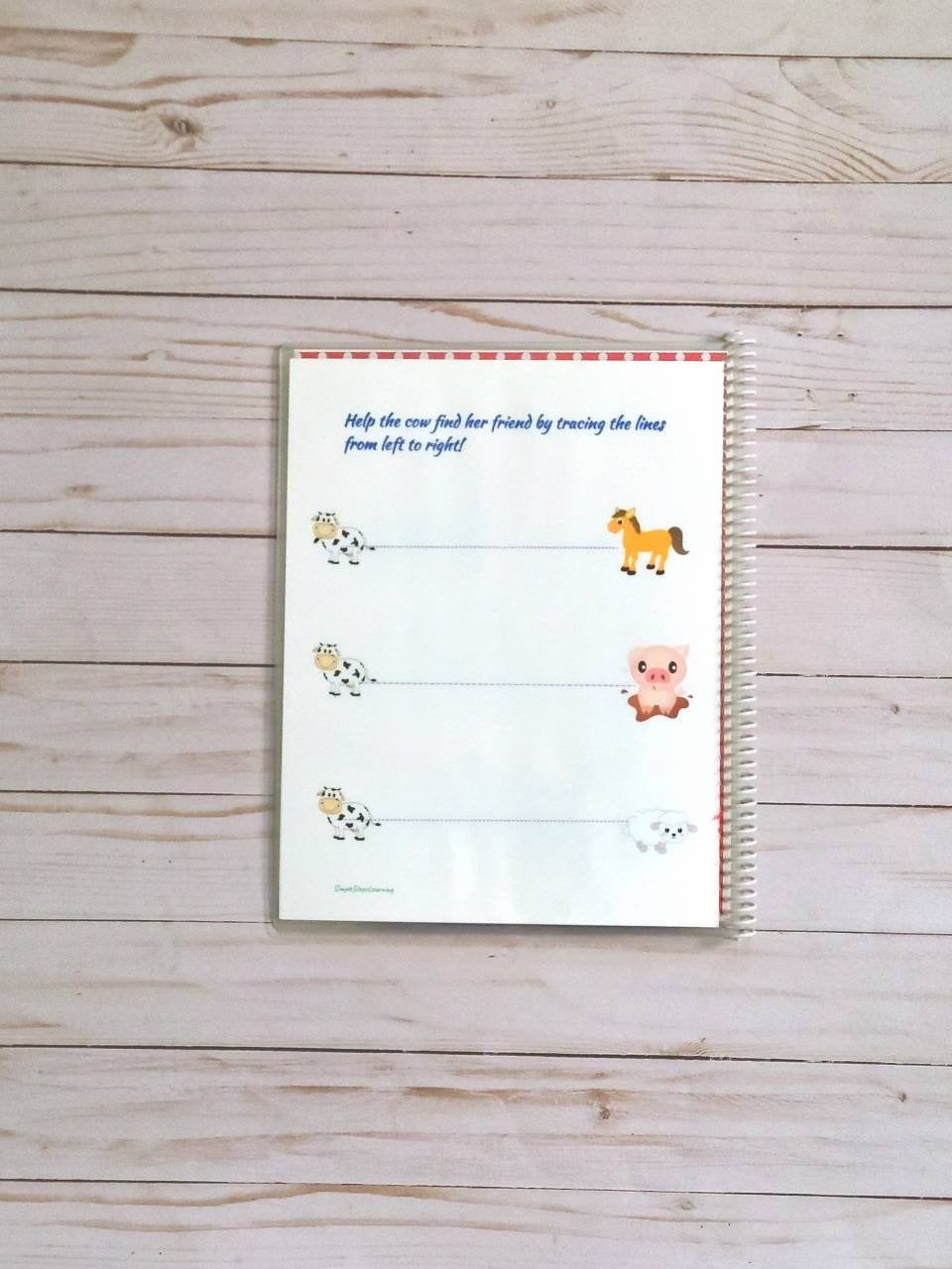 Reusable Farm Animal Toddler Busy Book